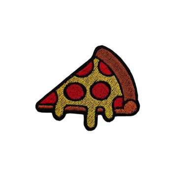 Aplikacje naprasowanki naszywki haft 6,5 x 8 cm pizza