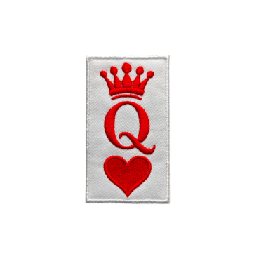 Aplikacje naprasowanki naszywki haft 5 x 9 cm queen