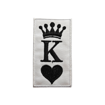 Aplikacje naprasowanki naszywki haft 5 x 9 cm king